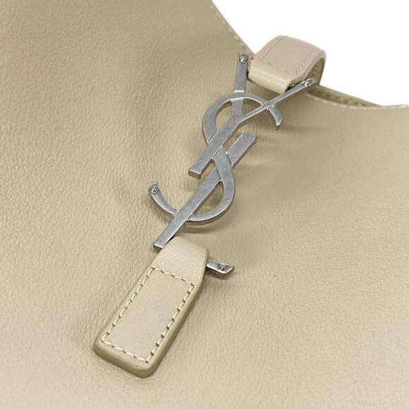 SAINT LAURENT PARIS LE 5 A 7 Soft Small Beige Grain Leather - - Picture 11 of 16